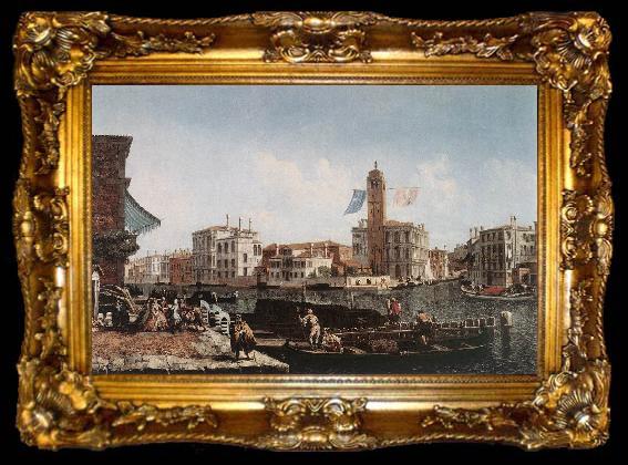 framed  MARIESCHI, Michele The Grand Canal with the Fishmarket sg, ta009-2
